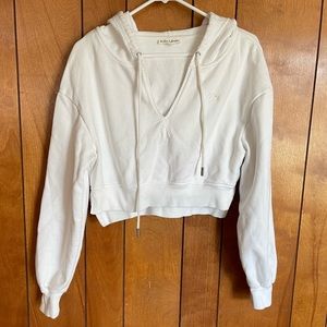For Love and Lemons Josie Sweatshirt Hooded Sweatshirt Top S EUC